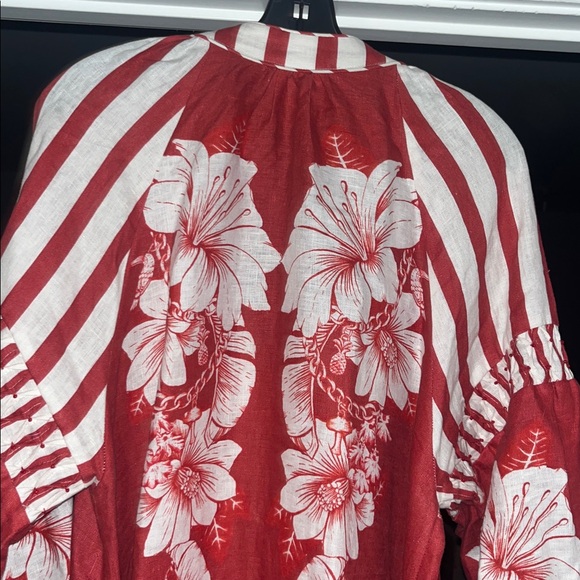 Farm Rio Linen Floral Dress - Picture 6 of 9